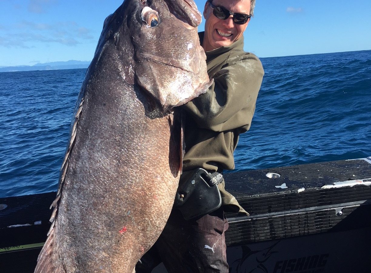 Huge fish caught on fishing charter near Lottin Point